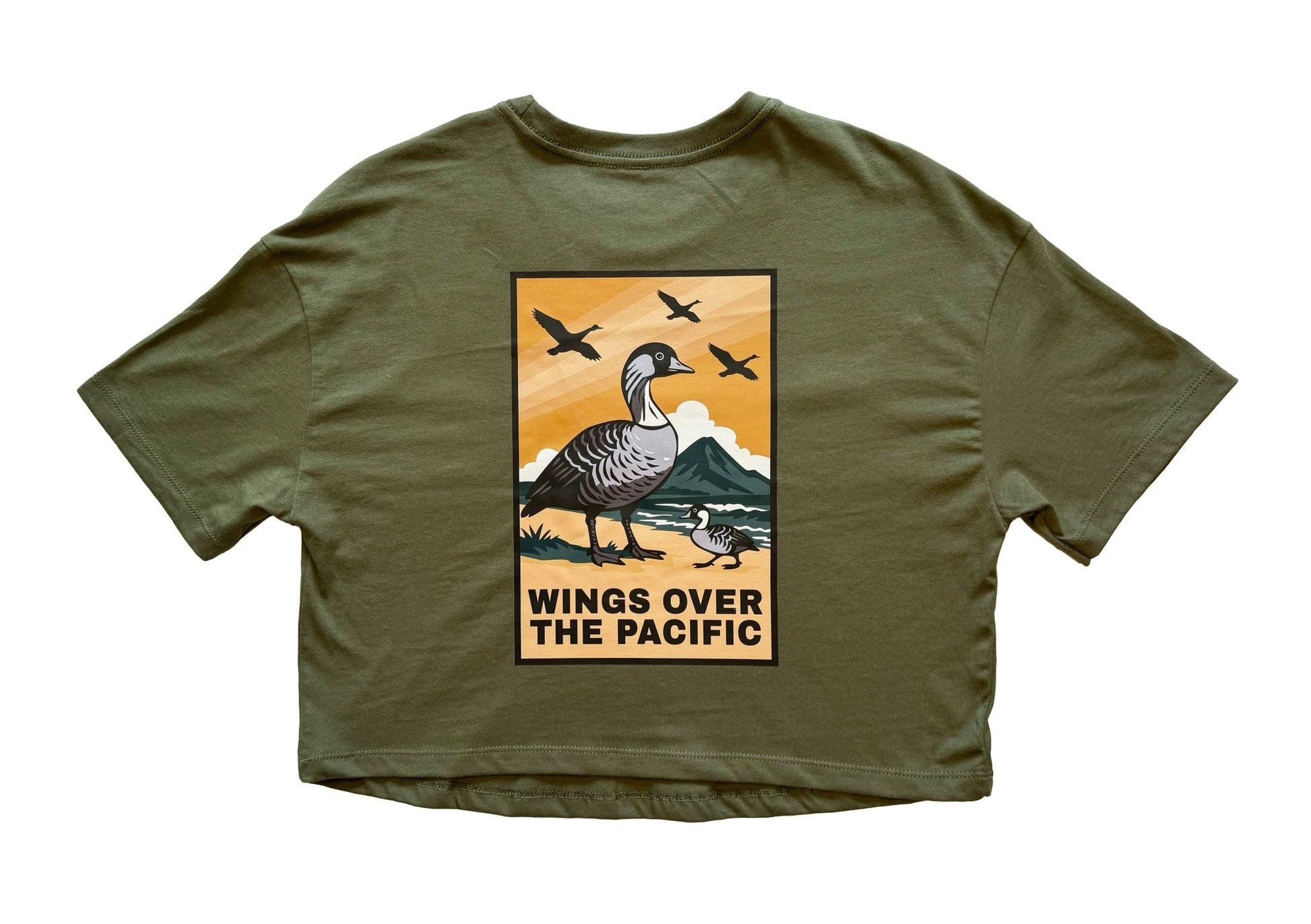 Wings Over the Pacific Weekender Crop Tee - Propagandist Co